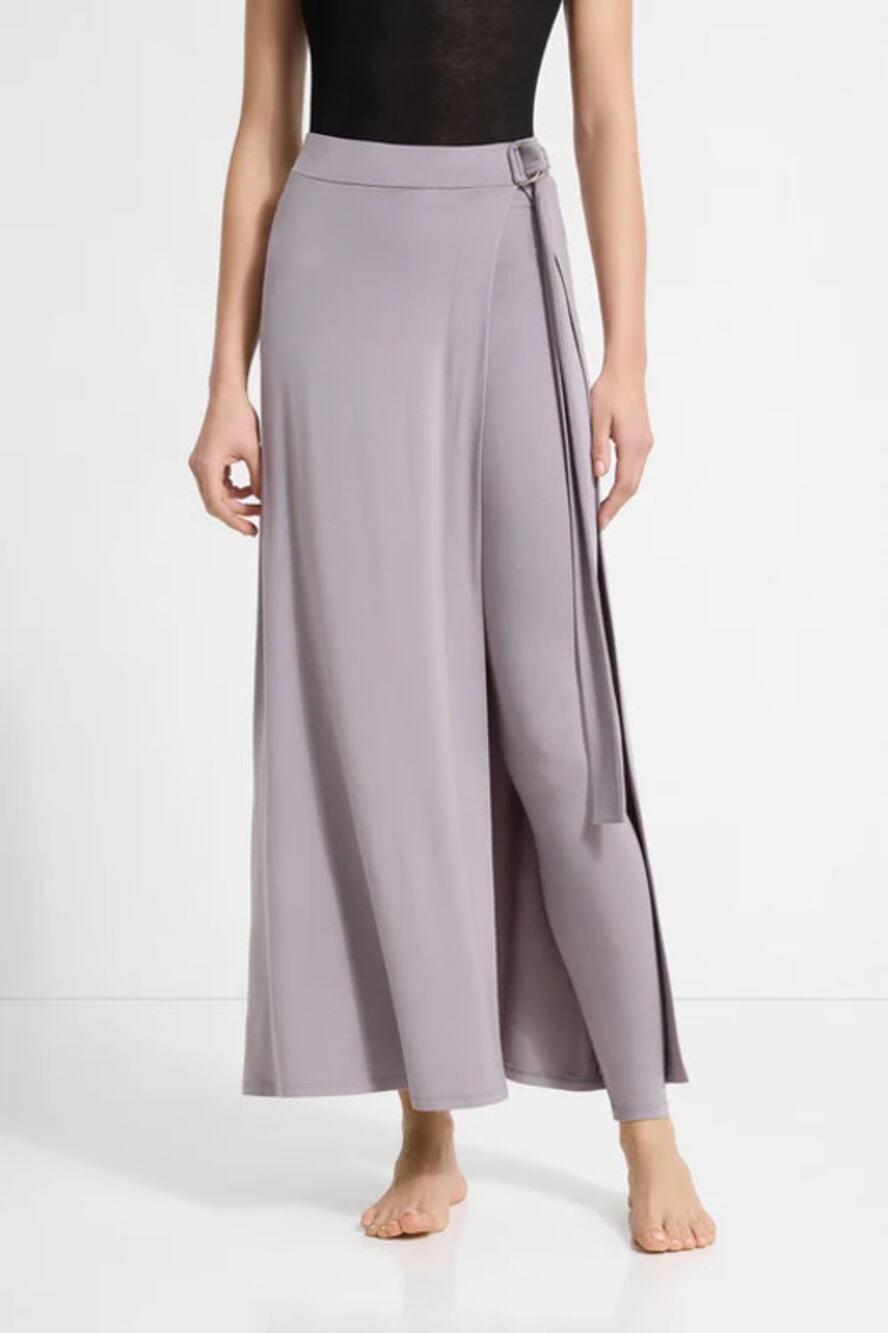 NWT Marcella Waverly Jersey Leggings Pants with Wrap Skirt Fog Women's Medium